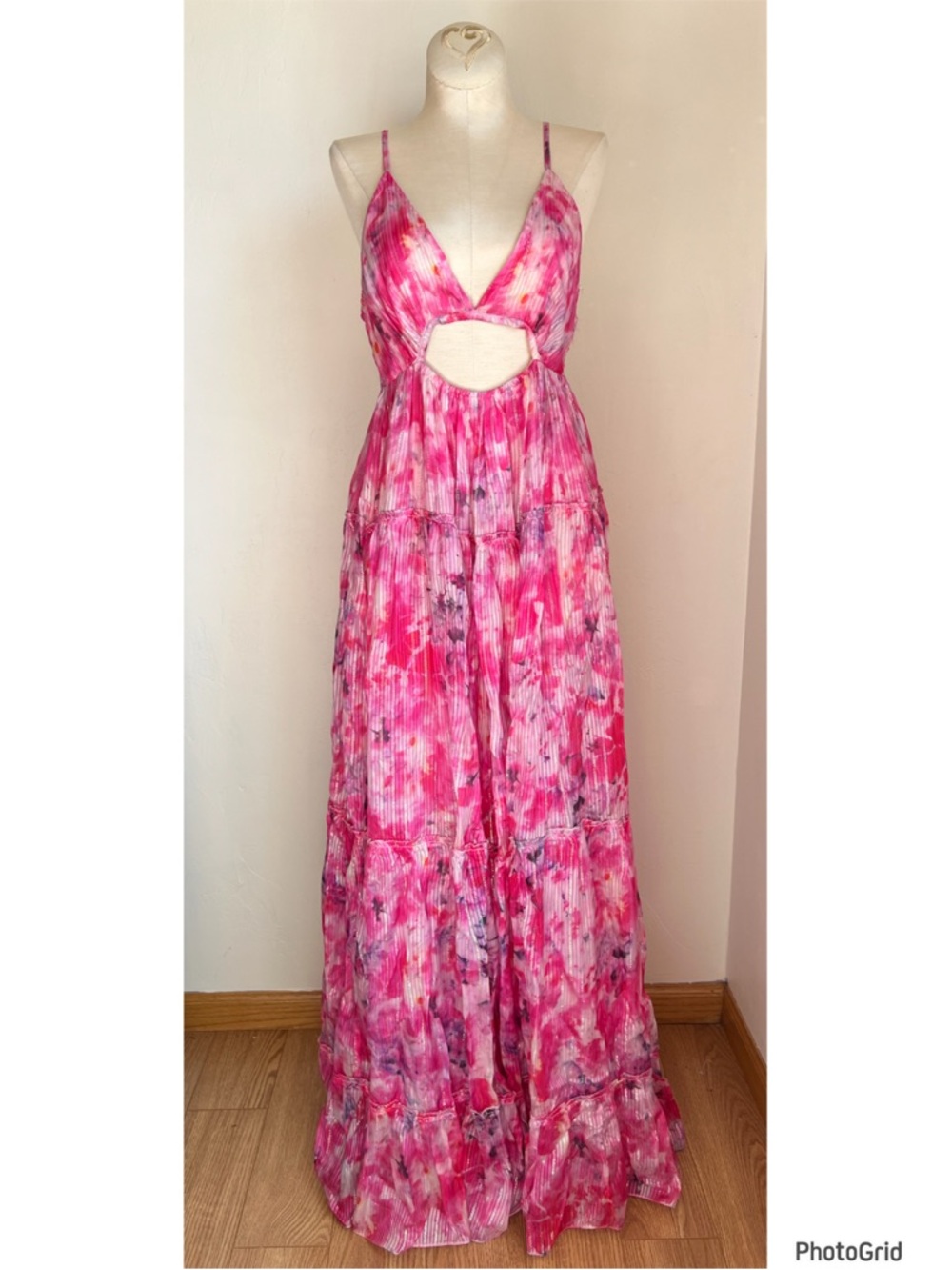 Rococo Sand Hikari Cut Out Maxi Pink Fushia Medium New With Tags - Picture 2 of 4
